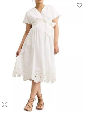 HATCH The Floral Embroidered Carolina Maternity Dress